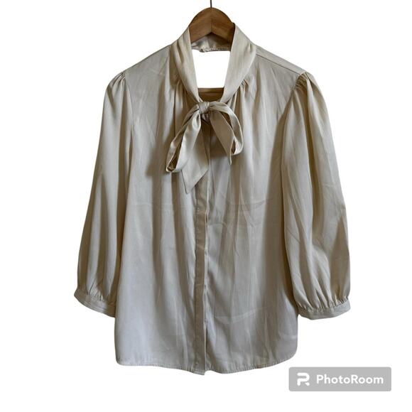 Ellison women’s blouse‎ medium cream - Picture 1 of 7